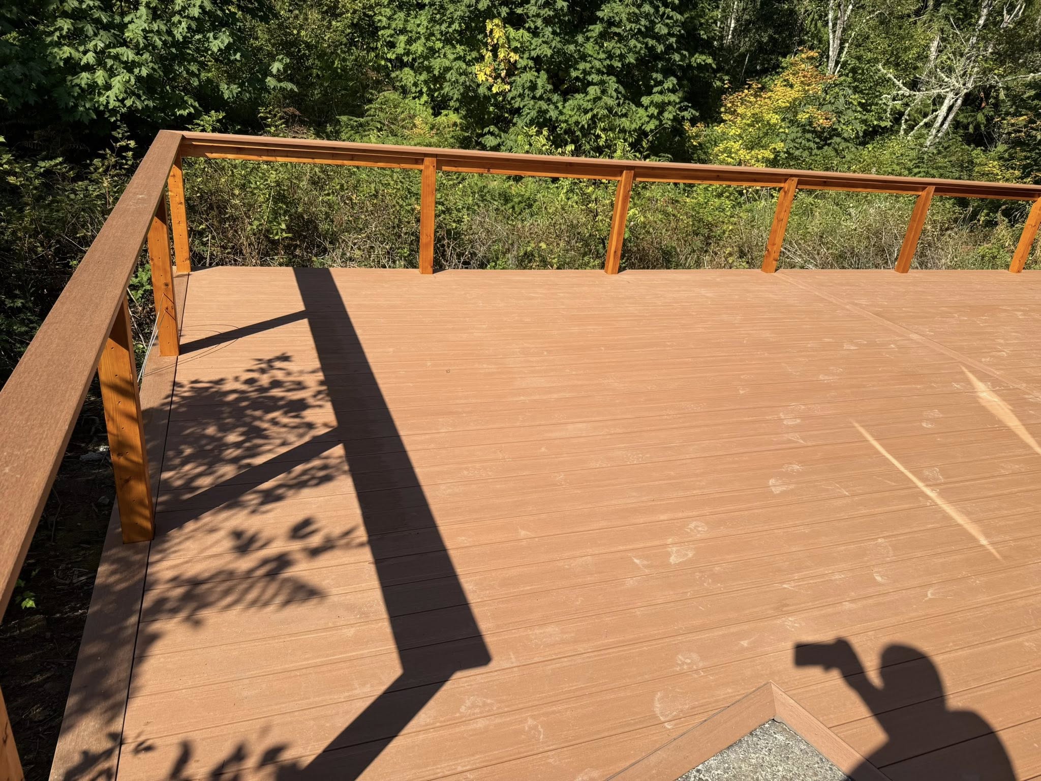 Custom deck with railings Bellingham