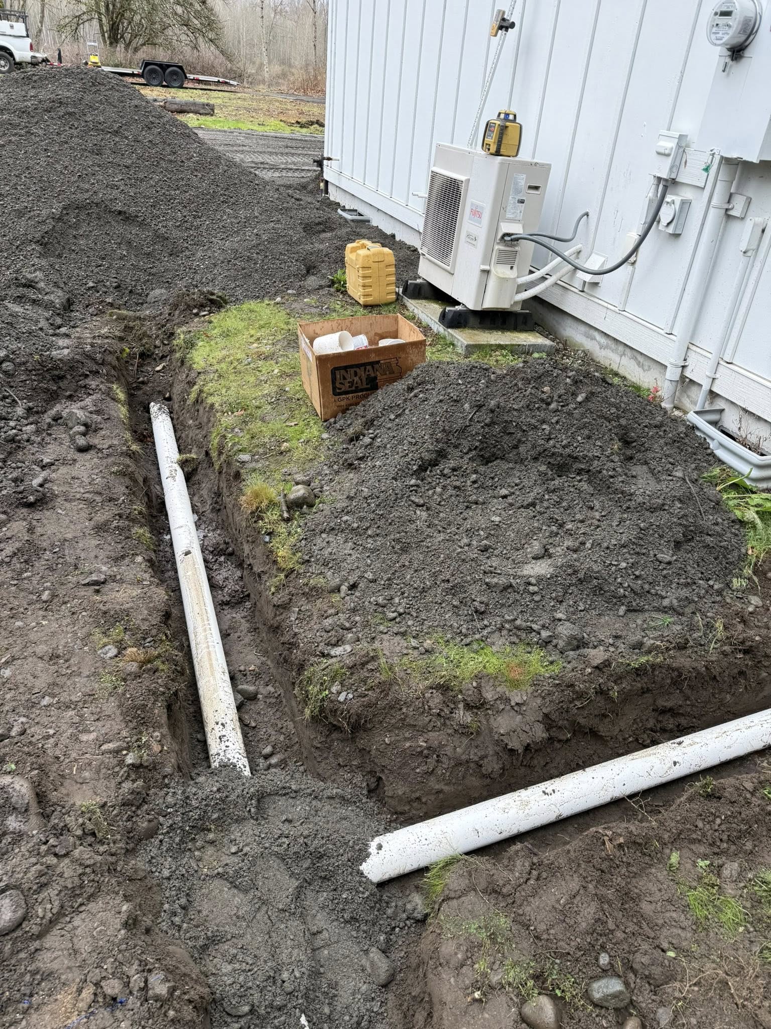 Drain line installation