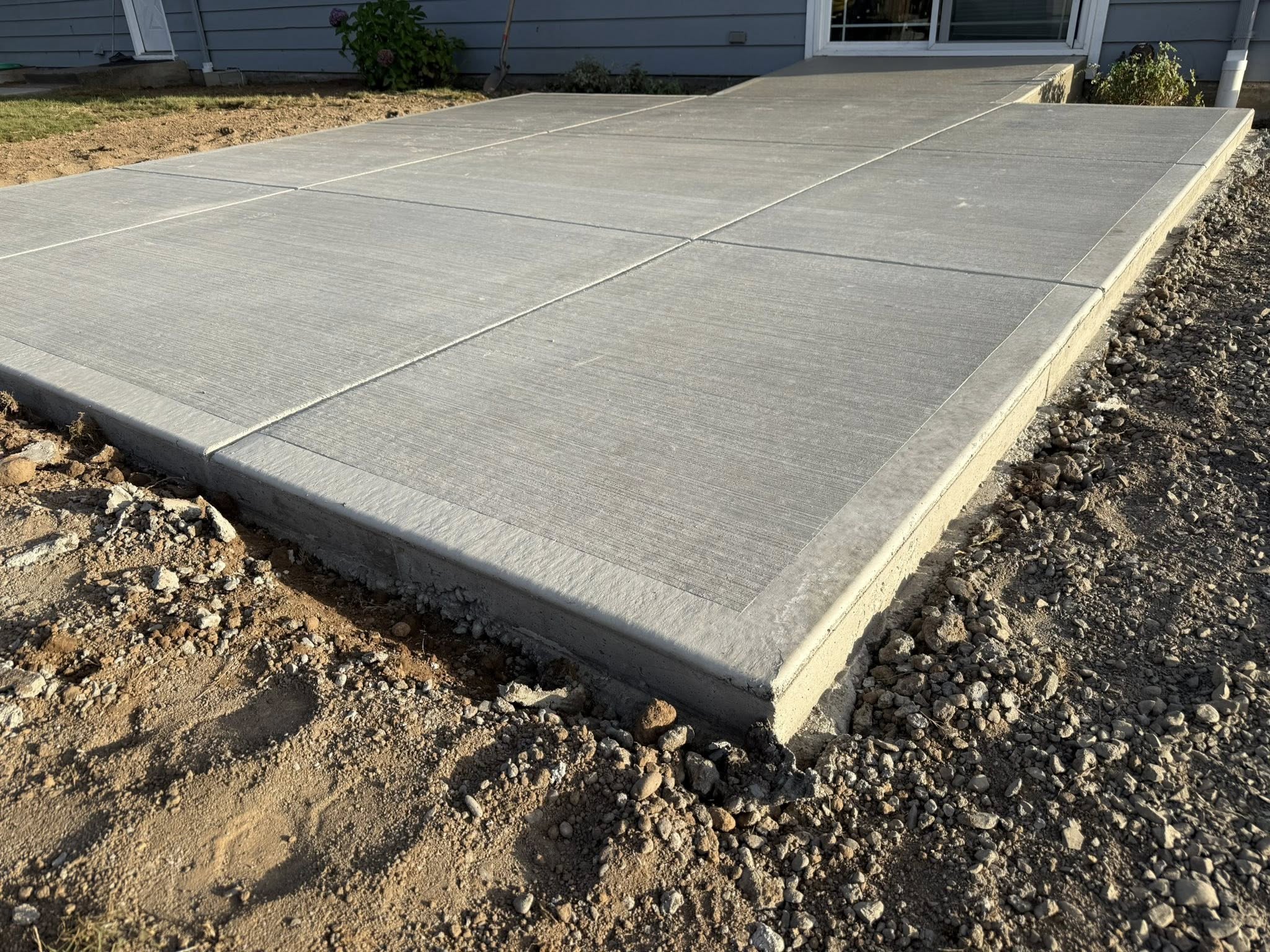 Concrete patio work